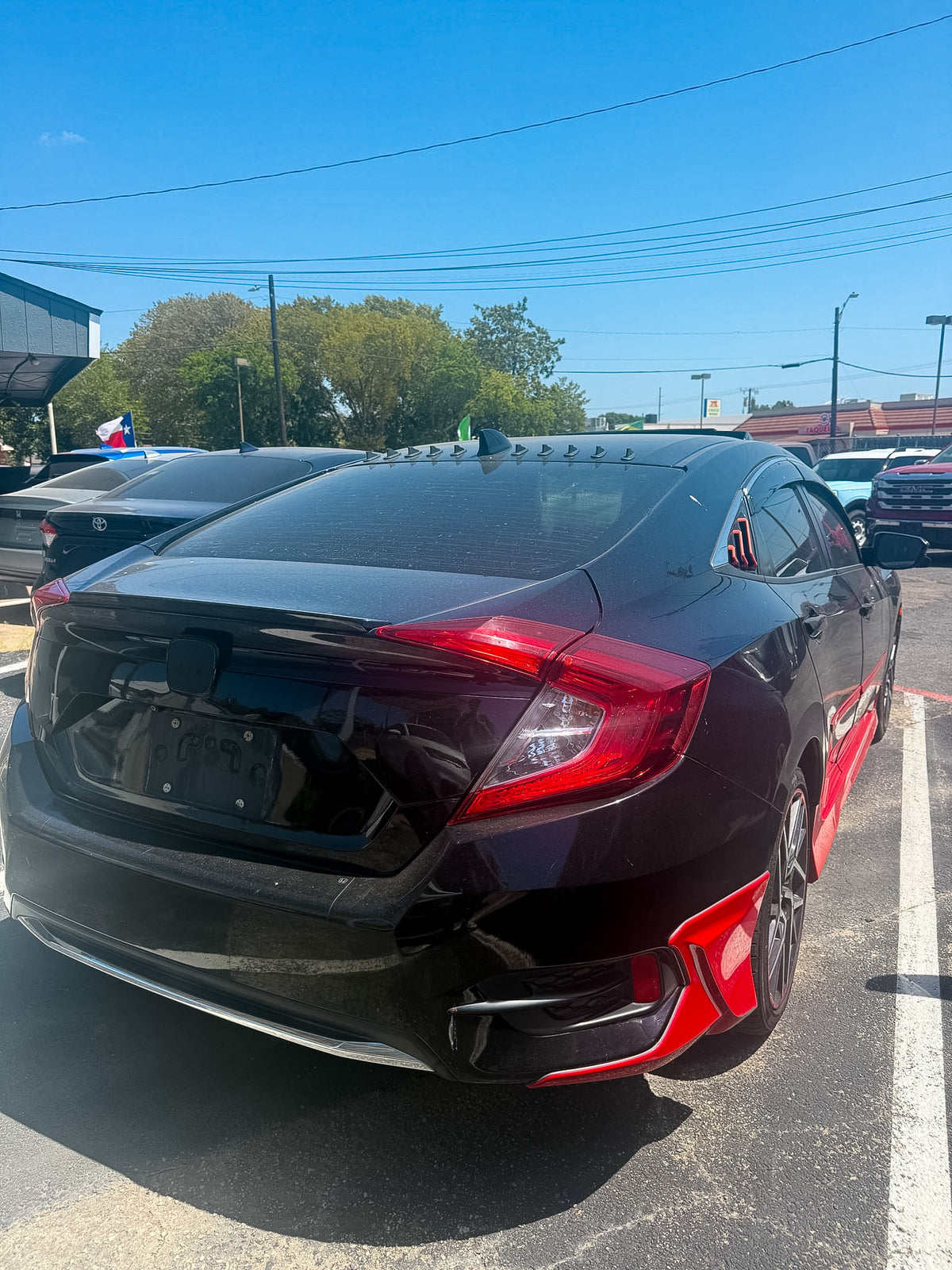 2021 Honda Civic Black and Red