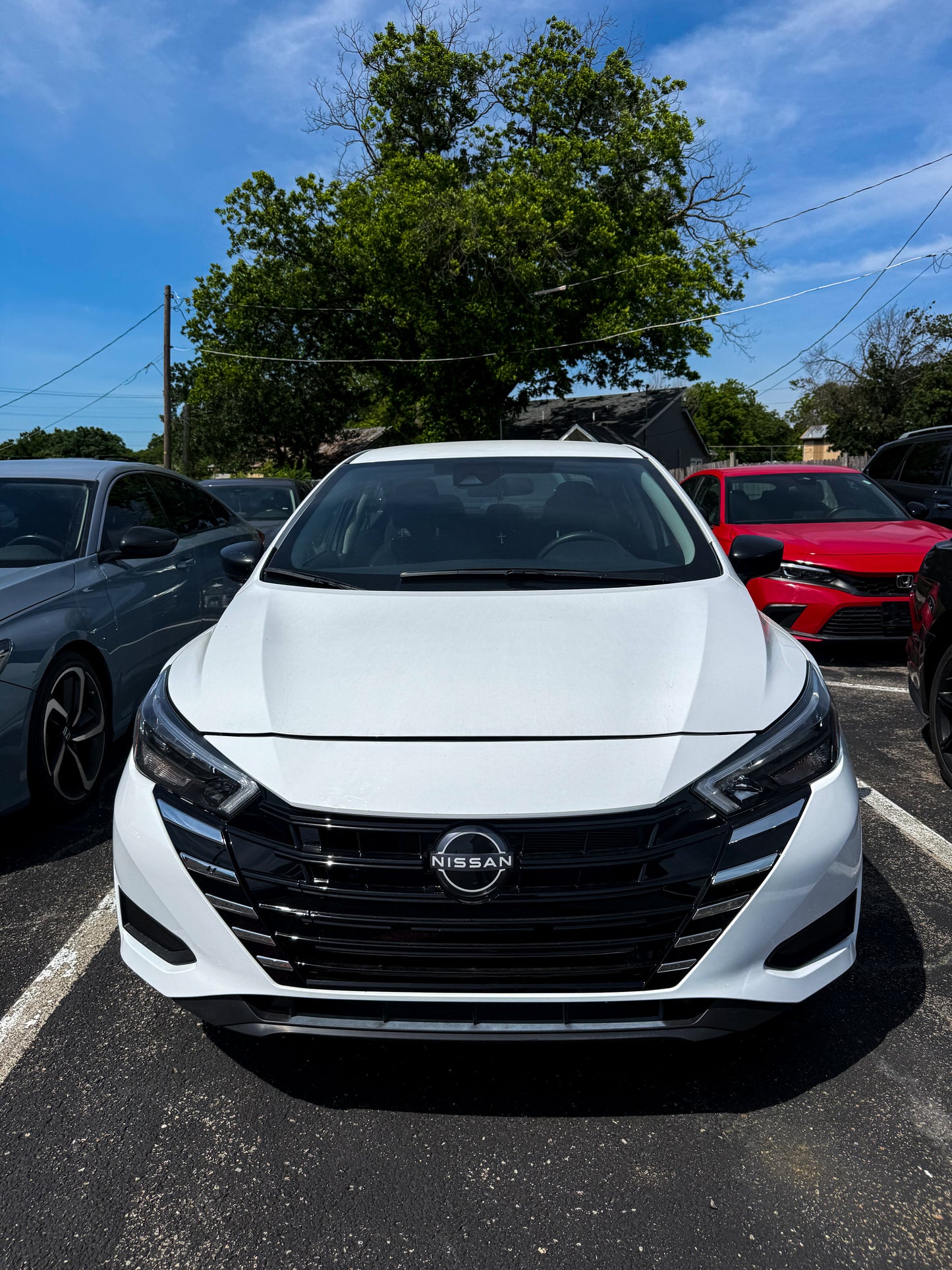 2025 Nissan Versa S White