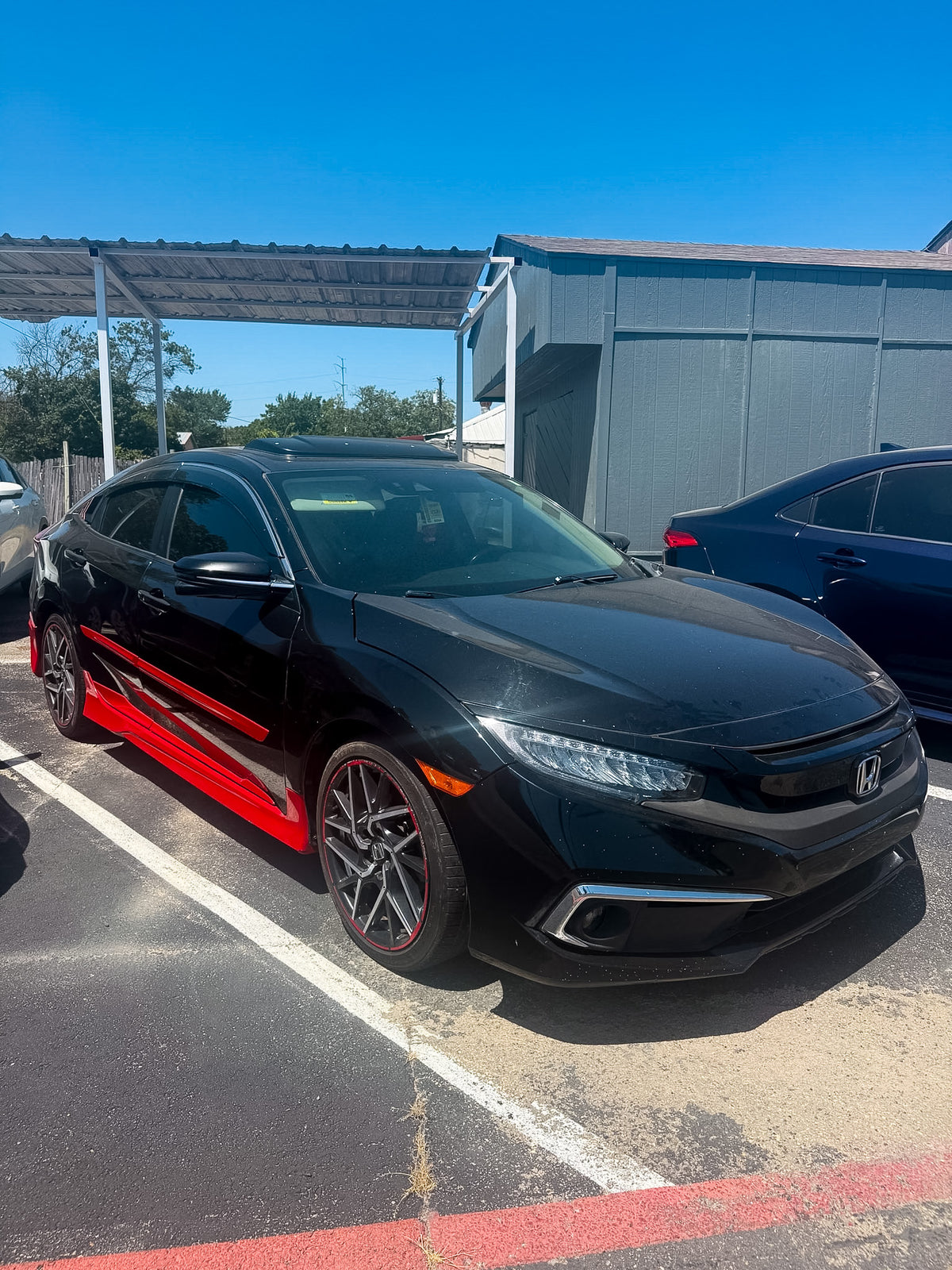 2021 Honda Civic Black and Red