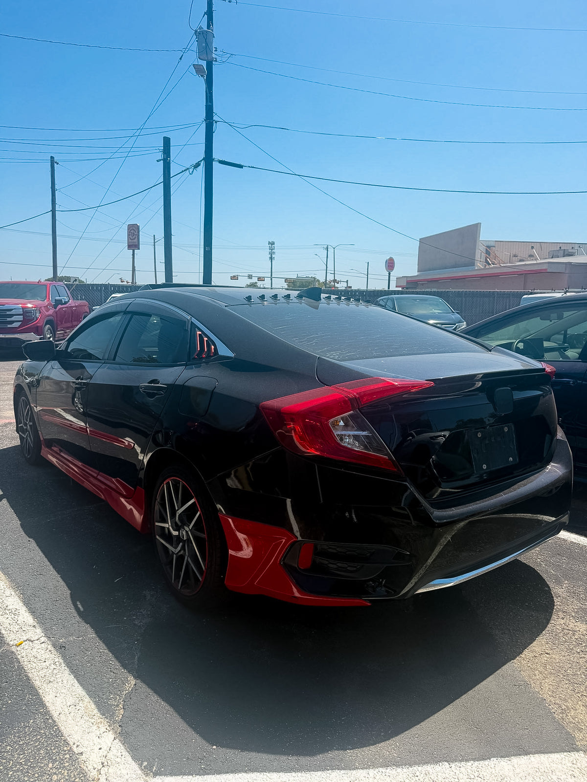 2021 Honda Civic Black and Red
